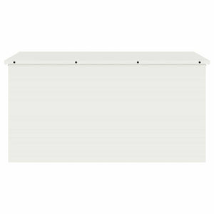 Weiße Außenlagerbox Stahl 100cm