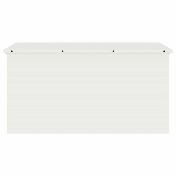 Weiße Außenlagerbox Stahl 100cm