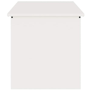 Weiße Außenlagerbox Stahl 100cm
