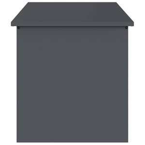 Anthrazitfarbene Außenlagerbox aus Stahl, 100 cm
