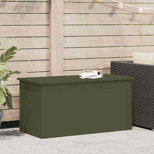Stahl Außenlagerbox Olive Grün 100cm