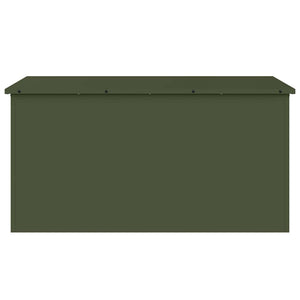 Stahl Außenlagerbox Olive Grün 100cm