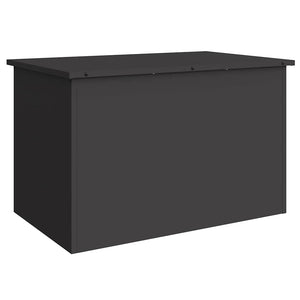 Schwarze Außenlagerbox Stahl 80x50,5x50cm