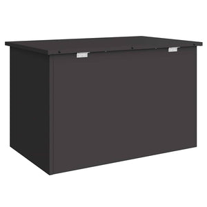 Schwarze Außenlagerbox Stahl 80x50,5x50cm