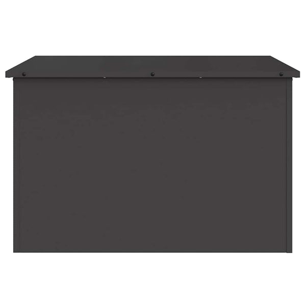 Schwarze Außenlagerbox Stahl 80x50,5x50cm