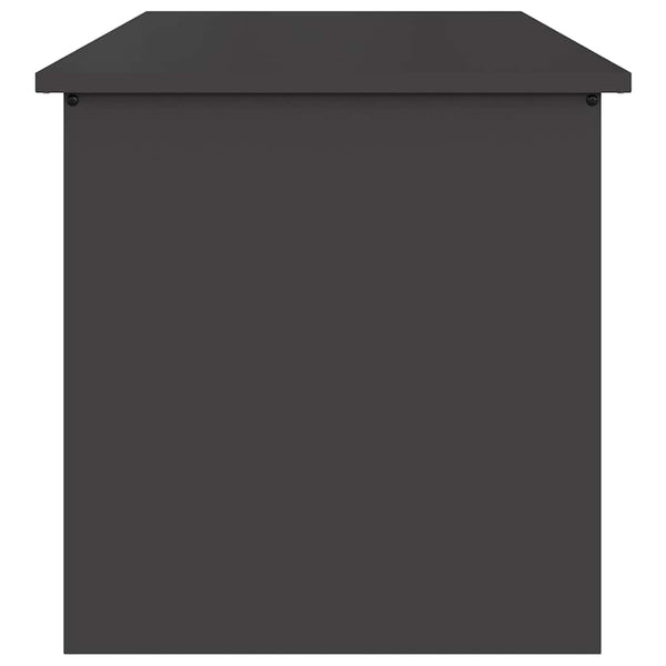 Schwarze Außenlagerbox Stahl 80x50,5x50cm