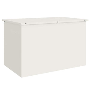 Weiße Außenlagerbox Stahl 80x50.5x50cm