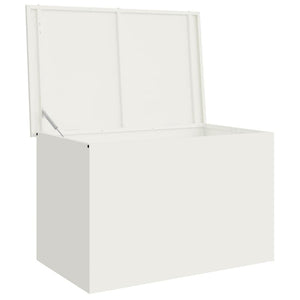 Weiße Außenlagerbox Stahl 80x50.5x50cm
