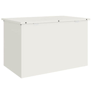 Weiße Außenlagerbox Stahl 80x50.5x50cm