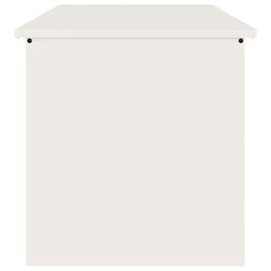 Weiße Außenlagerbox Stahl 80x50.5x50cm