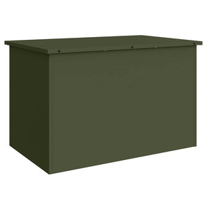 Außenlagerbox Stahl Olive Grün 80cm