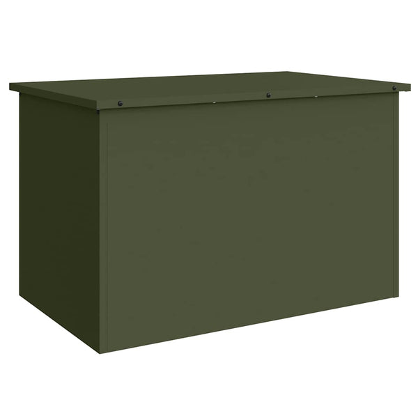 Außenlagerbox Stahl Olive Grün 80cm