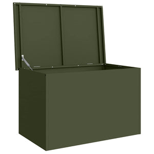 Außenlagerbox Stahl Olive Grün 80cm