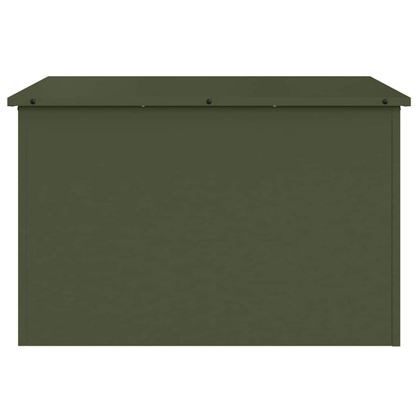 Außenlagerbox Stahl Olive Grün 80cm