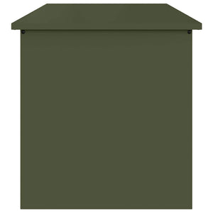 Außenlagerbox Stahl Olive Grün 80cm