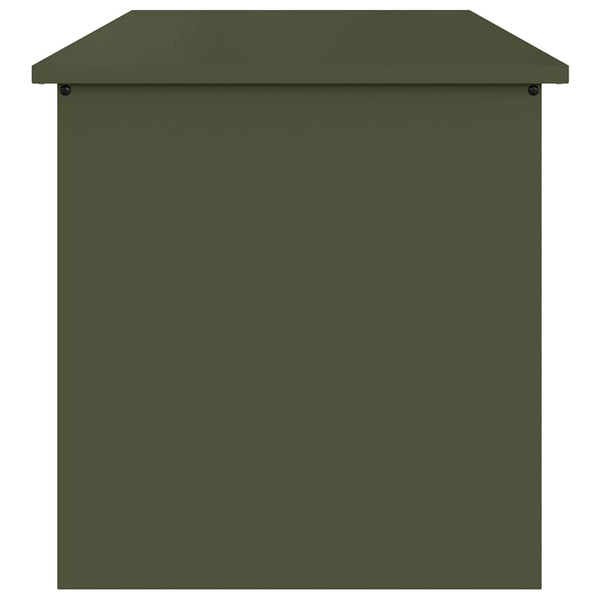 Außenlagerbox Stahl Olive Grün 80cm