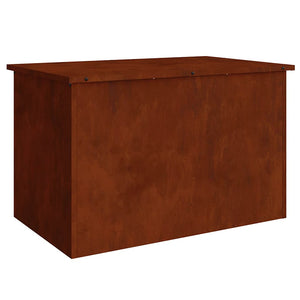 Rostige Außenlagerbox Stahl 80x50,5x50cm