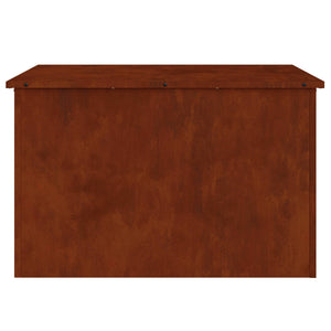 Rostige Außenlagerbox Stahl 80x50,5x50cm
