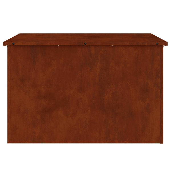 Rostige Außenlagerbox Stahl 80x50,5x50cm
