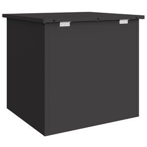 Schwarze Außenlagerbox Stahl 55x50,5x50cm