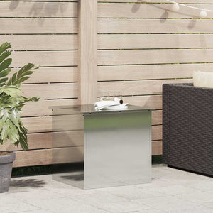 Stahl Außenlagerbox Silber 55cm