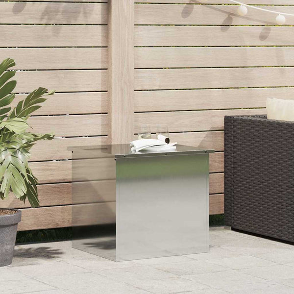 Stahl Außenlagerbox Silber 55cm