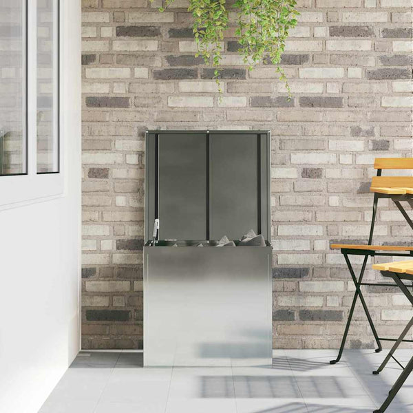 Stahl Außenlagerbox Silber 55cm