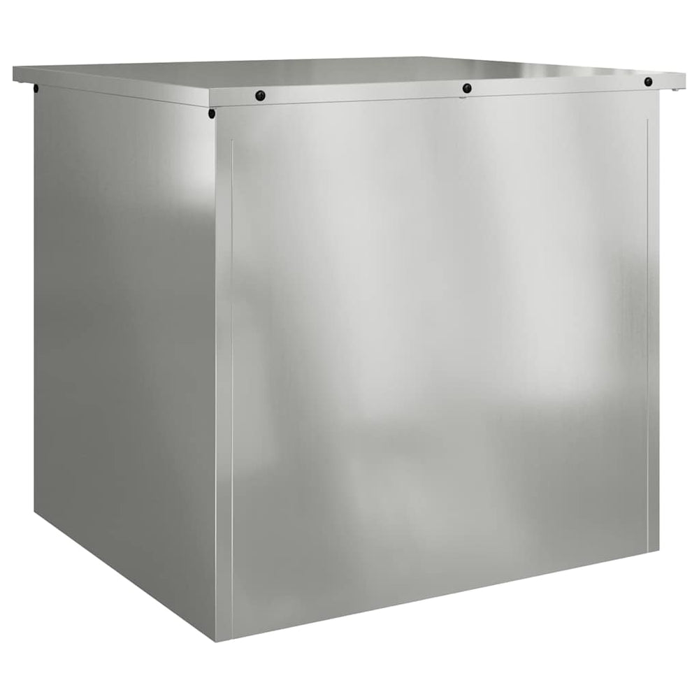Stahl Außenlagerbox Silber 55cm