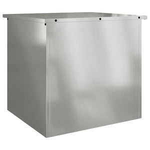 Stahl Außenlagerbox Silber 55cm