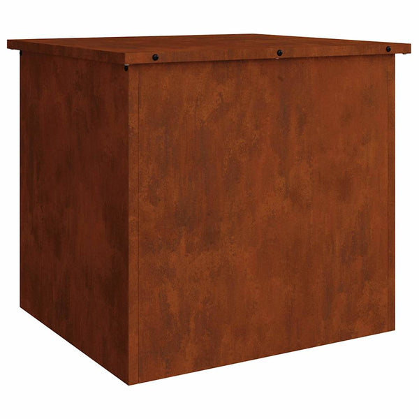 Rostige Außenlagerbox Stahl 55x50,5x50cm
