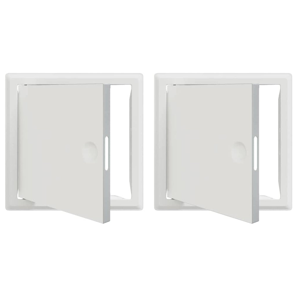 Zugangsklappe, Stahl, 23x23cm, Weiß, 2er-Set