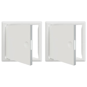 Zugangsklappe, Stahl, 23x23cm, Weiß, 2er-Set