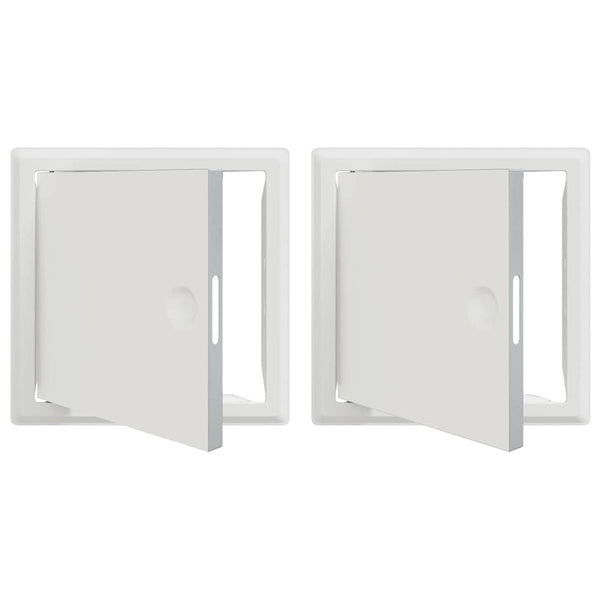 Zugangsklappe, Stahl, 23x23cm, Weiß, 2er-Set