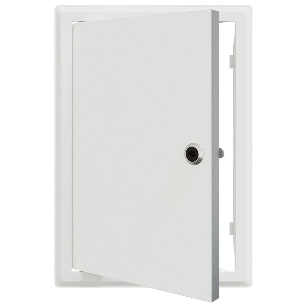 vidaXL Trappe d'accès Blanche 33 x 23 x 3 cm Acier