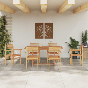 Teak Stühle Braun 6er Set