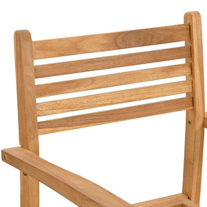Teak Stühle 8er Set Braun