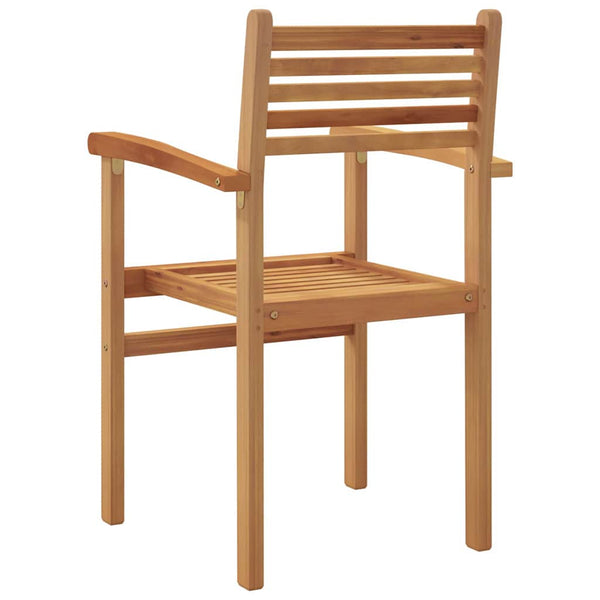 Teak Stühle 8er Set Braun
