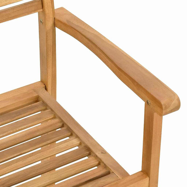vidaXL Salon de jardin 7 pcs Bois d'acacia massif Naturel