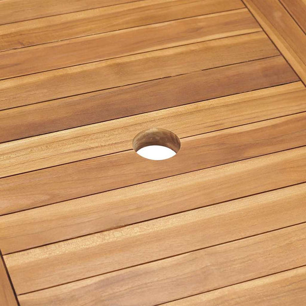 vidaXL Salon de jardin 7 pcs Bois d'acacia massif Naturel