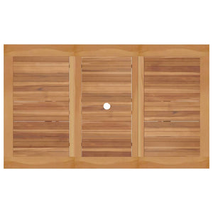 vidaXL Salon de jardin 7 pcs Bois d'acacia massif Naturel