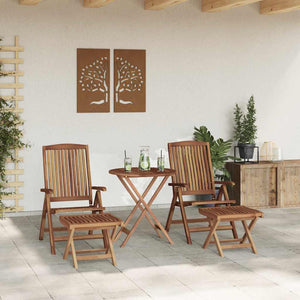 Teak Garten Essgruppe 4-teilig Braun