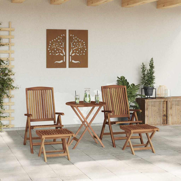 Teak Garten Essgruppe 4-teilig Braun