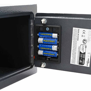 Digitaler Safe mit Schloss Dunkelgrau 23x17x17cm