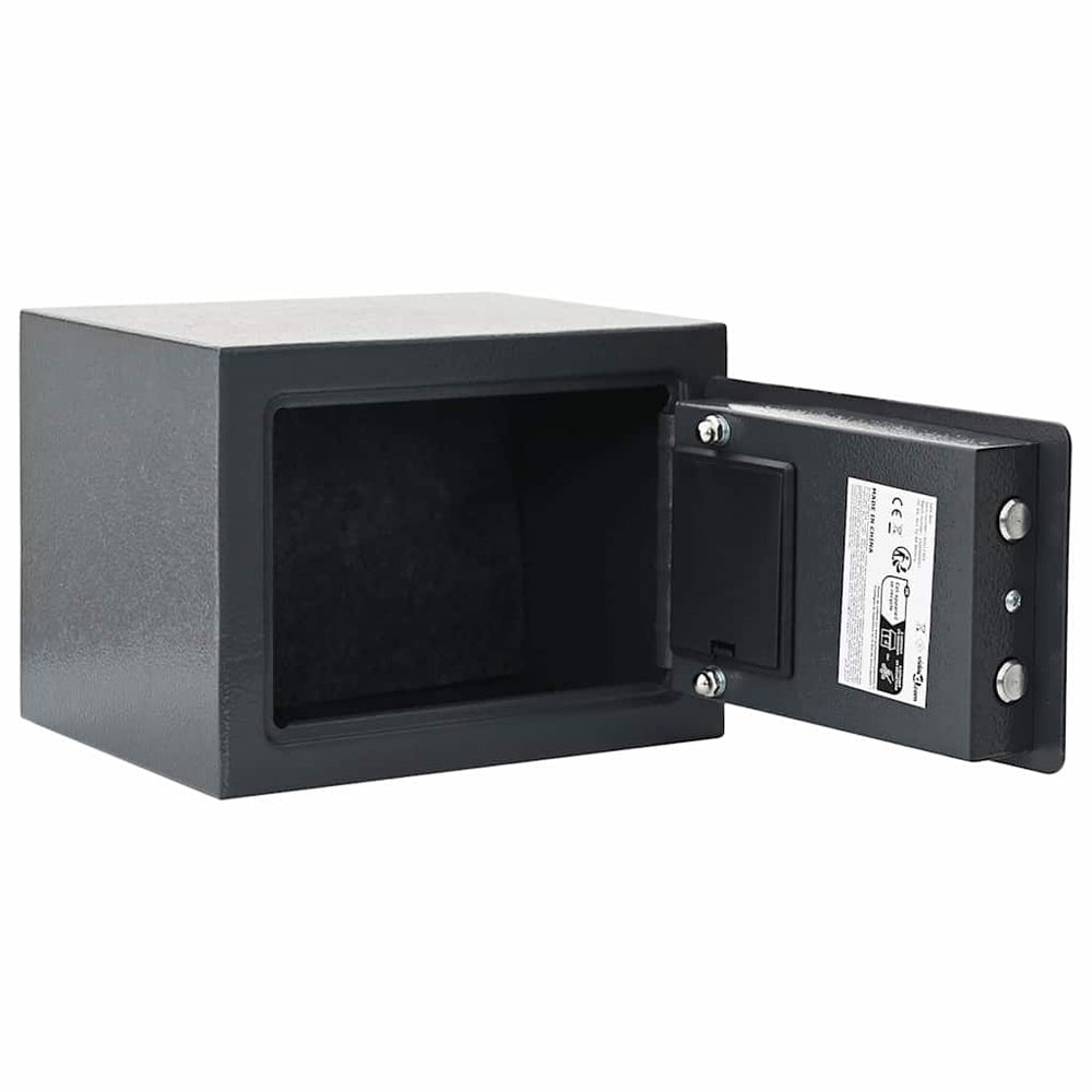 vidaXL Digital Safe with Lock Dark Grey 23 x 17 x 17 cm Steel