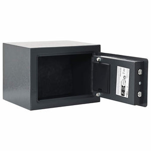 Digitaler Safe mit Schloss Dunkelgrau 23x17x17cm