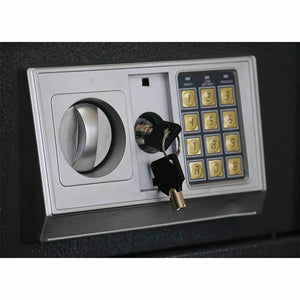 Digitaler Safe mit Schloss Dunkelgrau