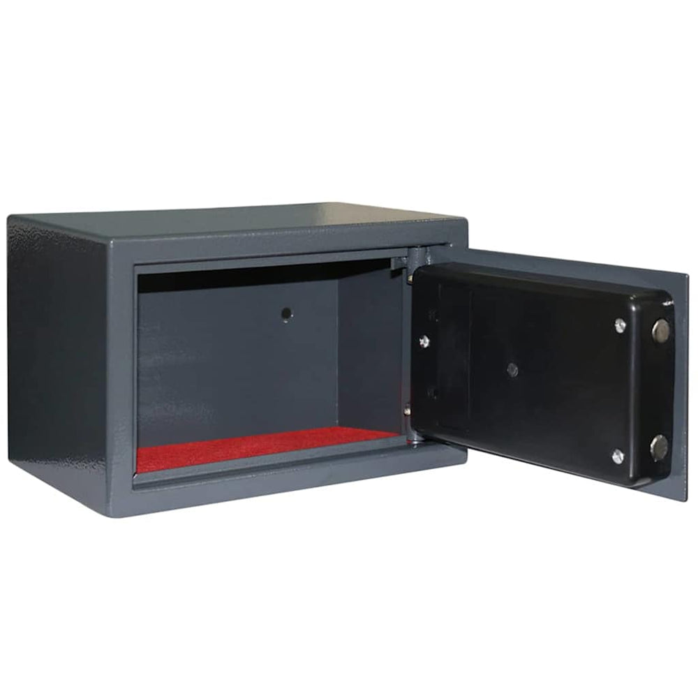 vidaXL Digital Safe with Lock Dark Grey 31 x 20 x 20 cm Steel