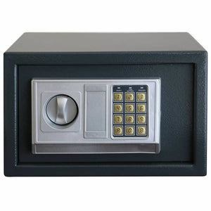 Digitaler Safe mit Schloss Dunkelgrau