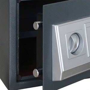 Digitaler Safe mit Schloss, Dunkelgrau