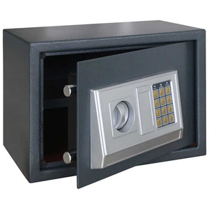 Digitaler Safe mit Schloss, Dunkelgrau